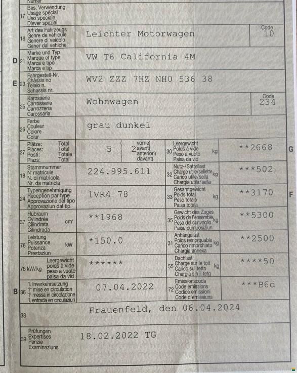 Volkswagen T6.1 California 4 Motion