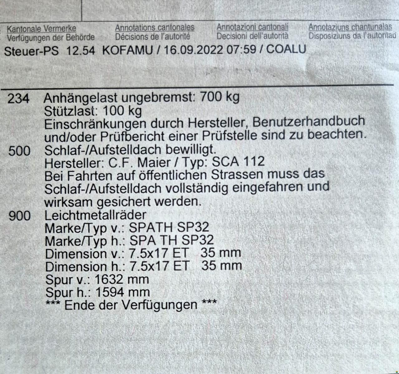 Roller Team VW t 4 Limousine