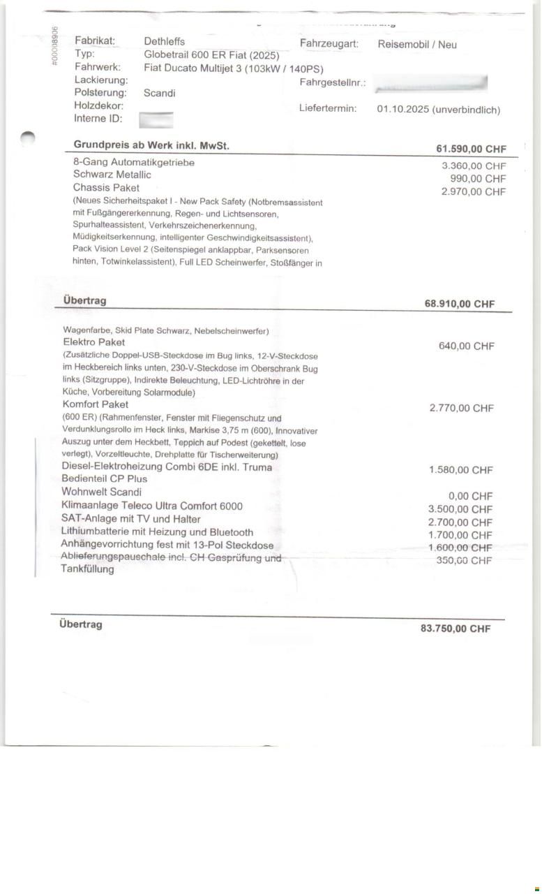 Fiat Dethleffs Globetrail 600 ER Automat