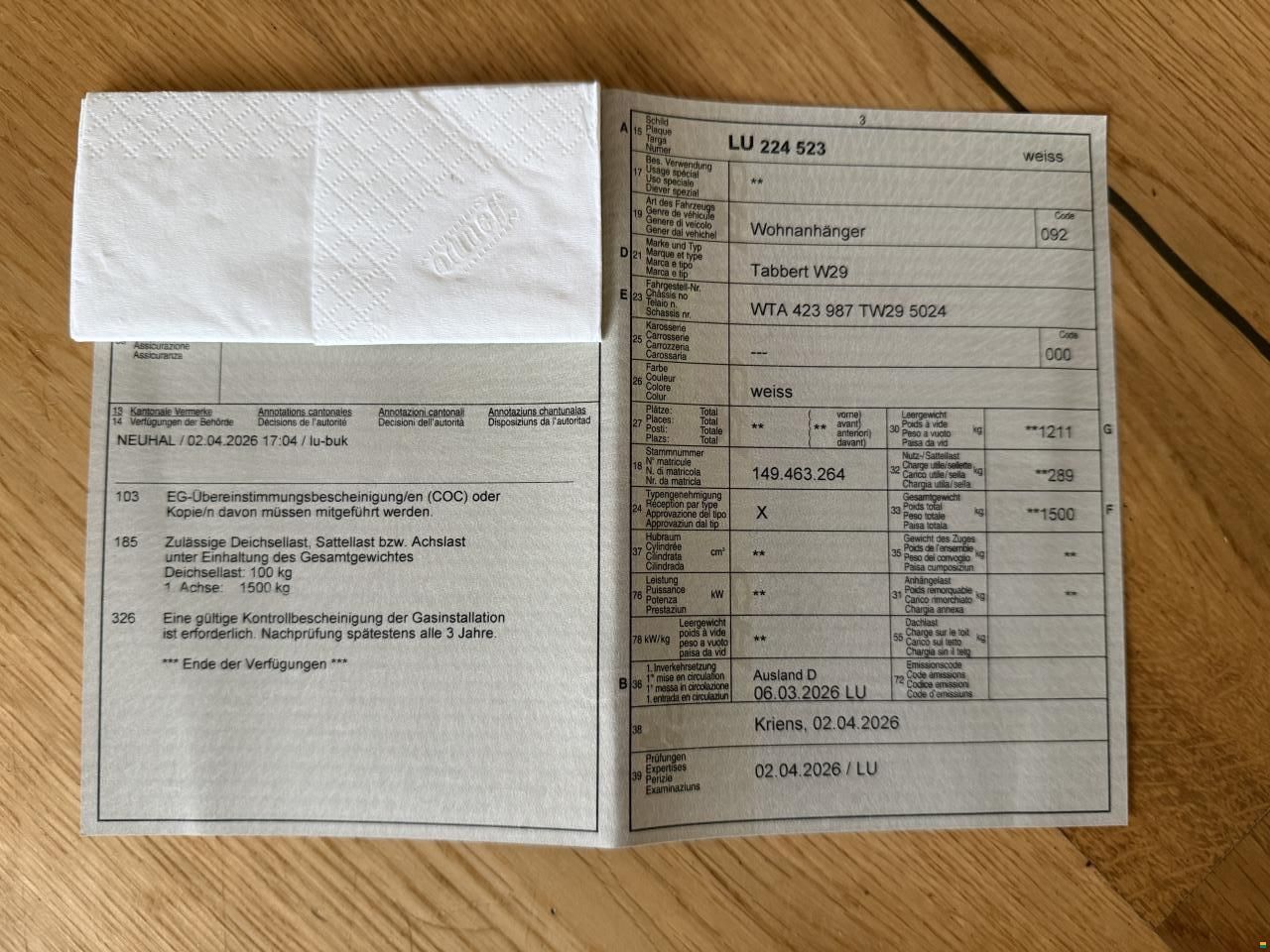 Tabbert Pantiga 390 WD 2.3 (2026) finest Edition