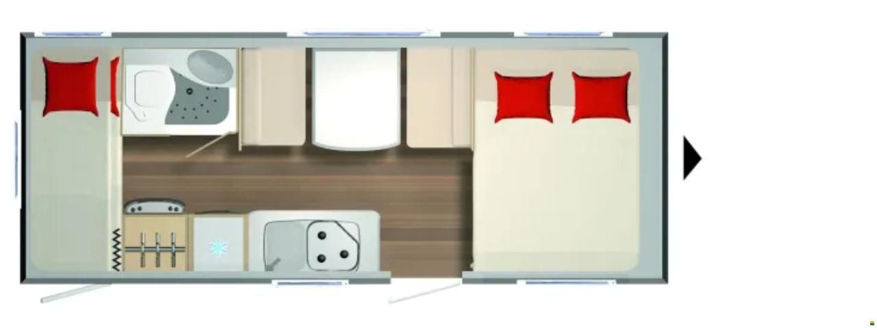 Bürstner Premio 495 TK - Stockbett