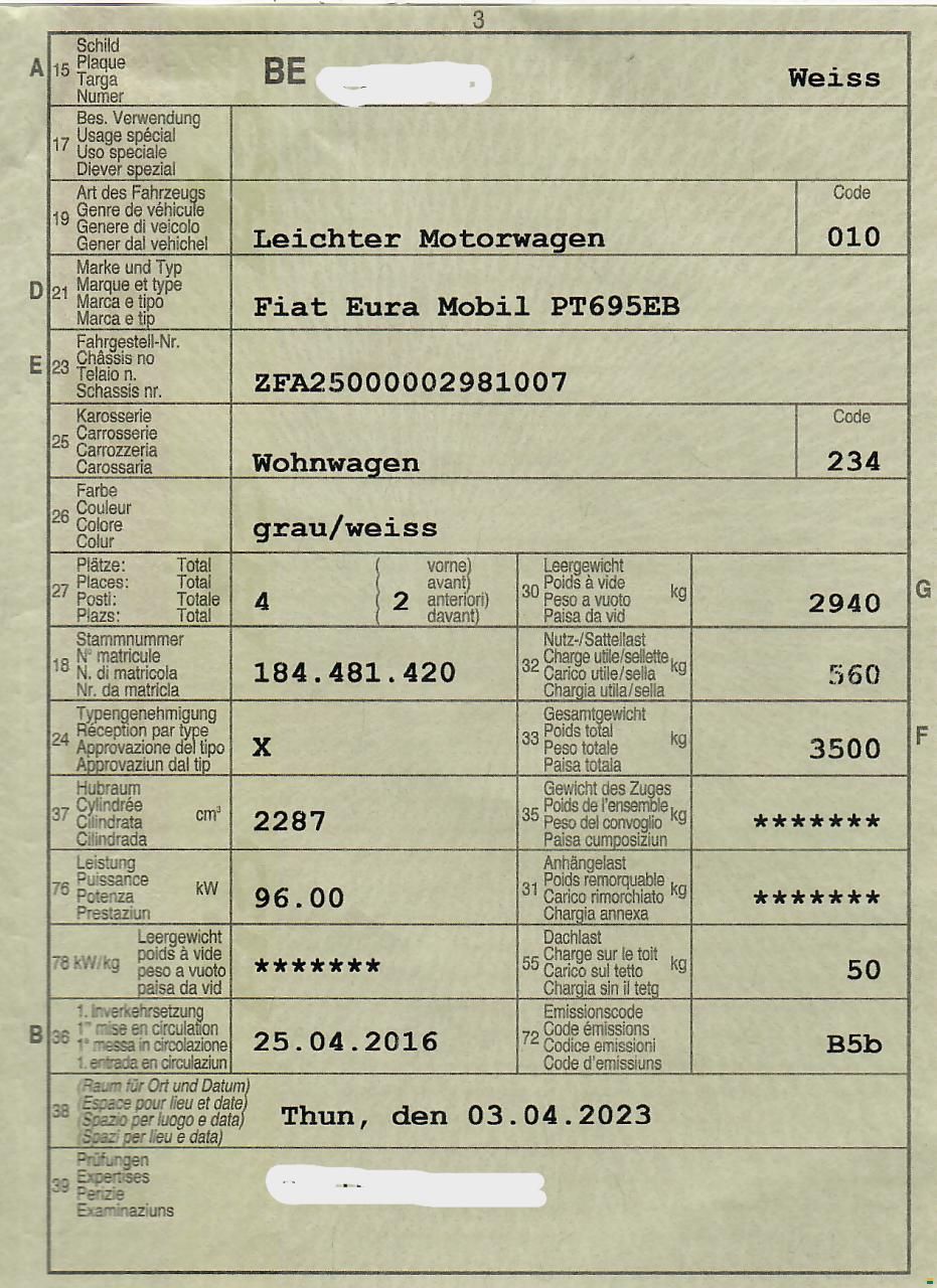 Eura Mobil Profila T 695EB