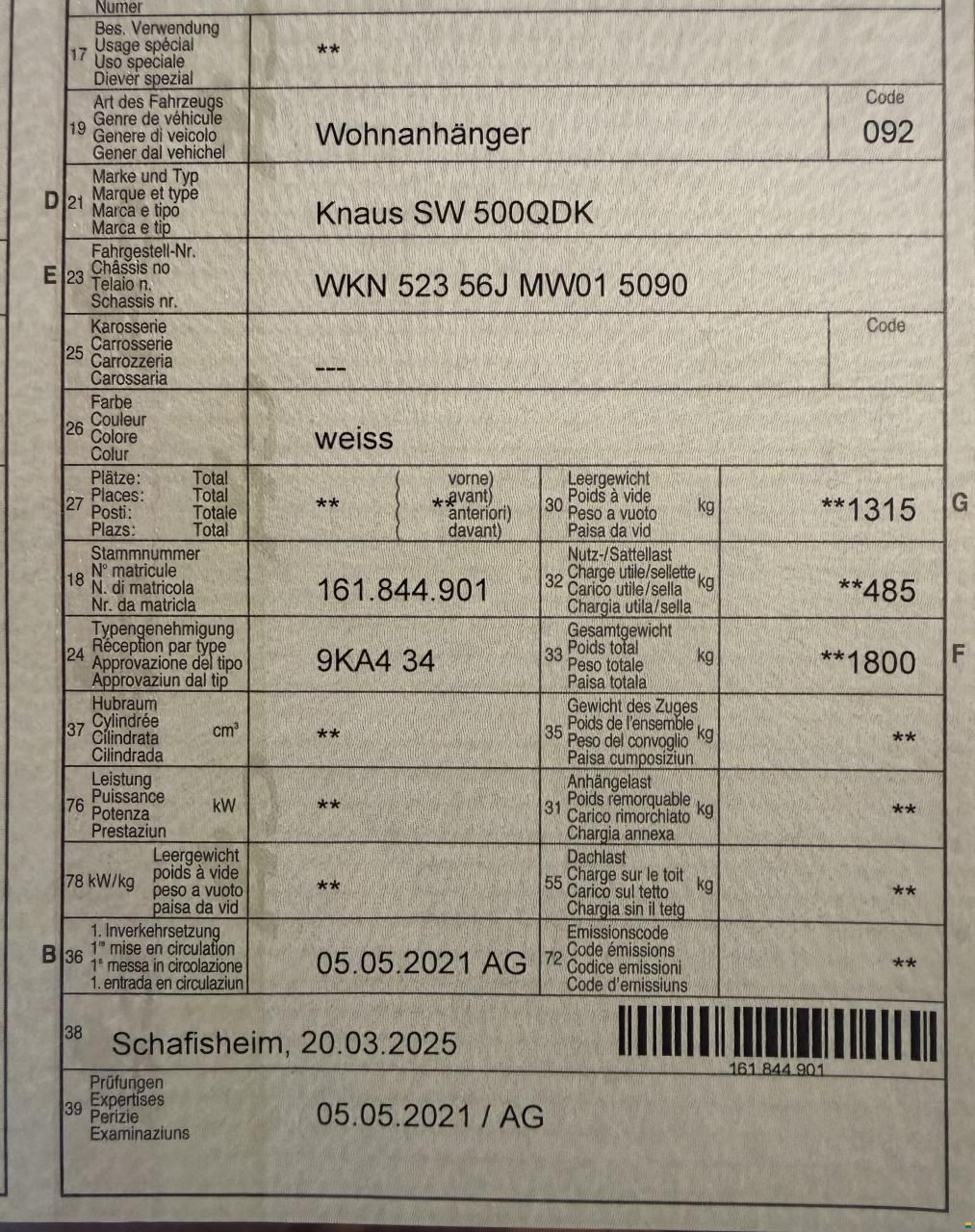 Knaus Südwind 500 QDK
