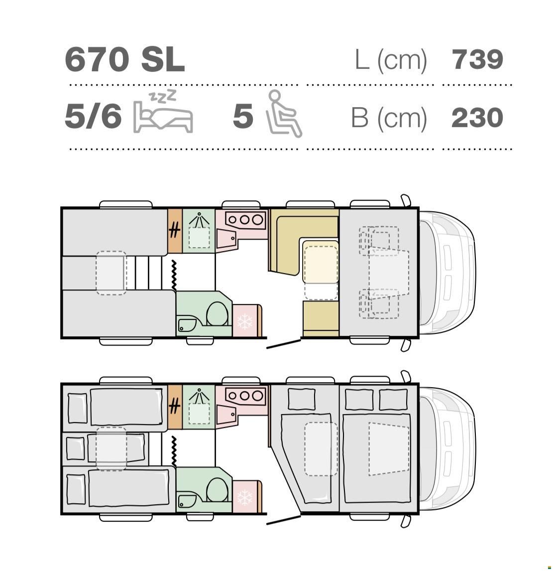 Fiat Adria B Coral XL A 670 SL