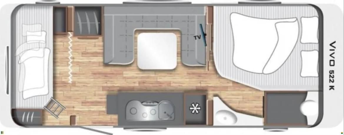LMC VIVO 522 K - Stockbett