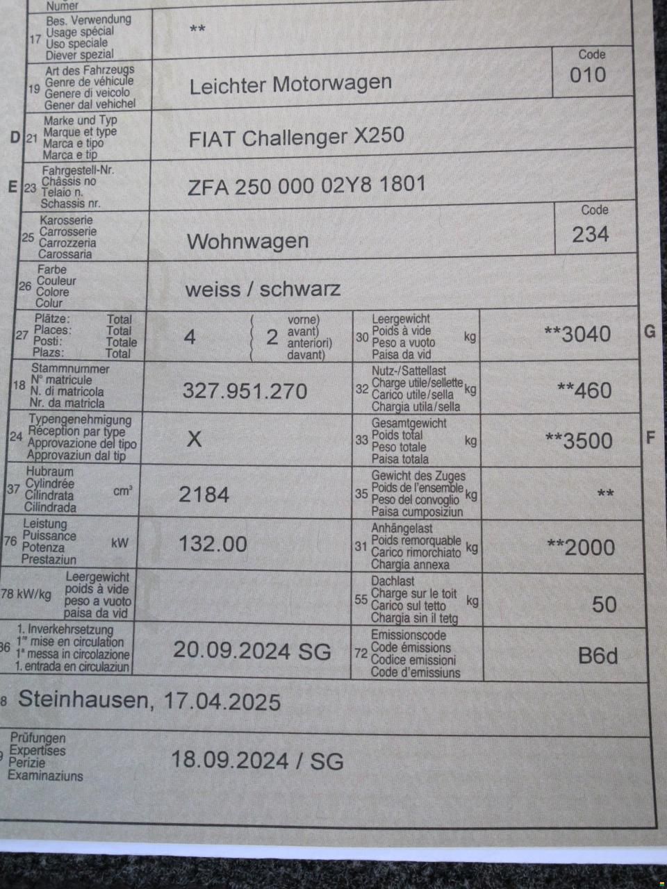 Challenger X250