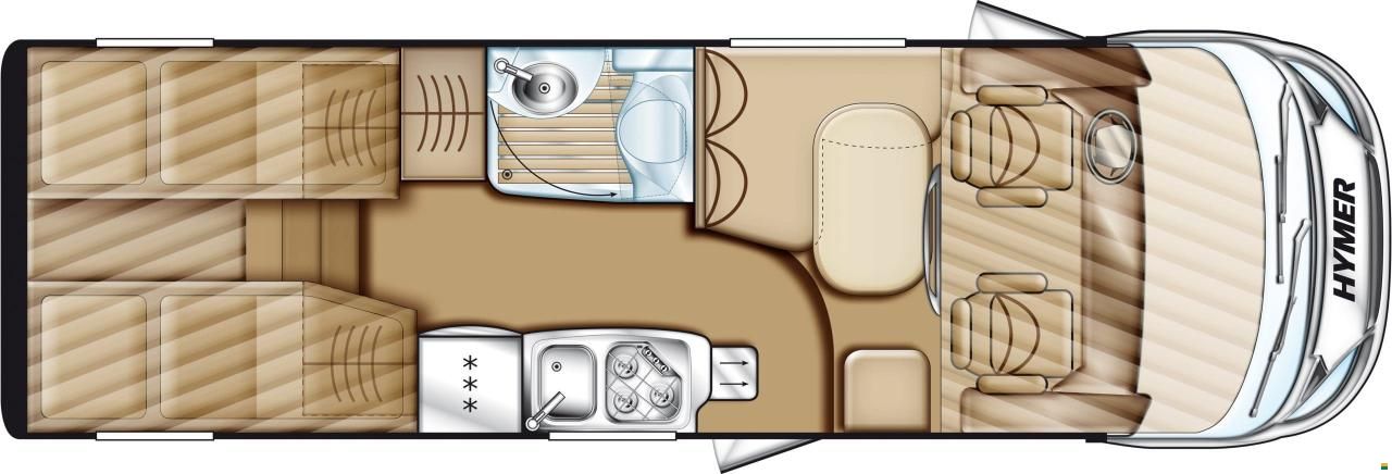 Hymer Exsis-i 674 Automat - Längsbett