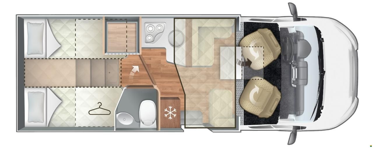 Teilintegriert Womo 4 Plätzer