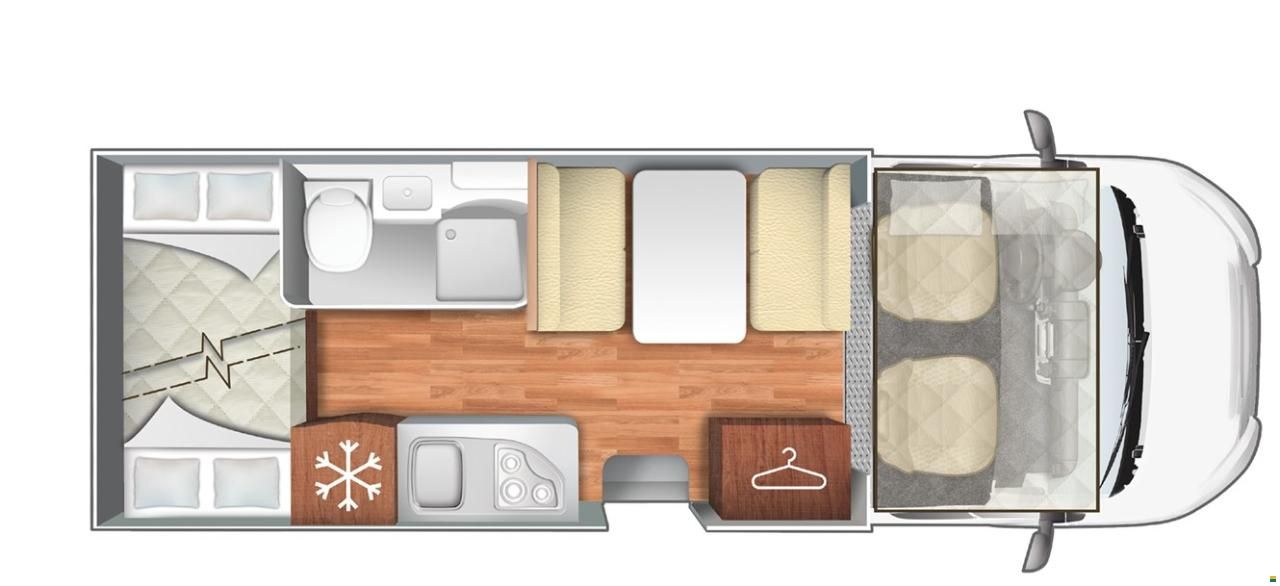 Alkoven Womo 6 Plätzer