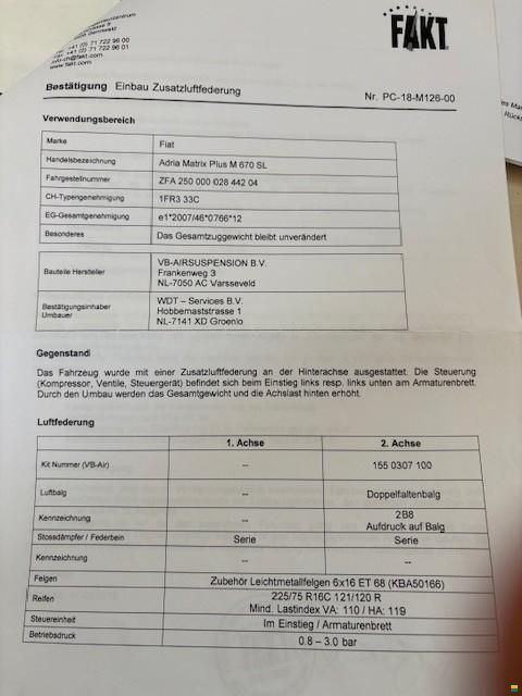 Adria Matrix Plus 670 SL