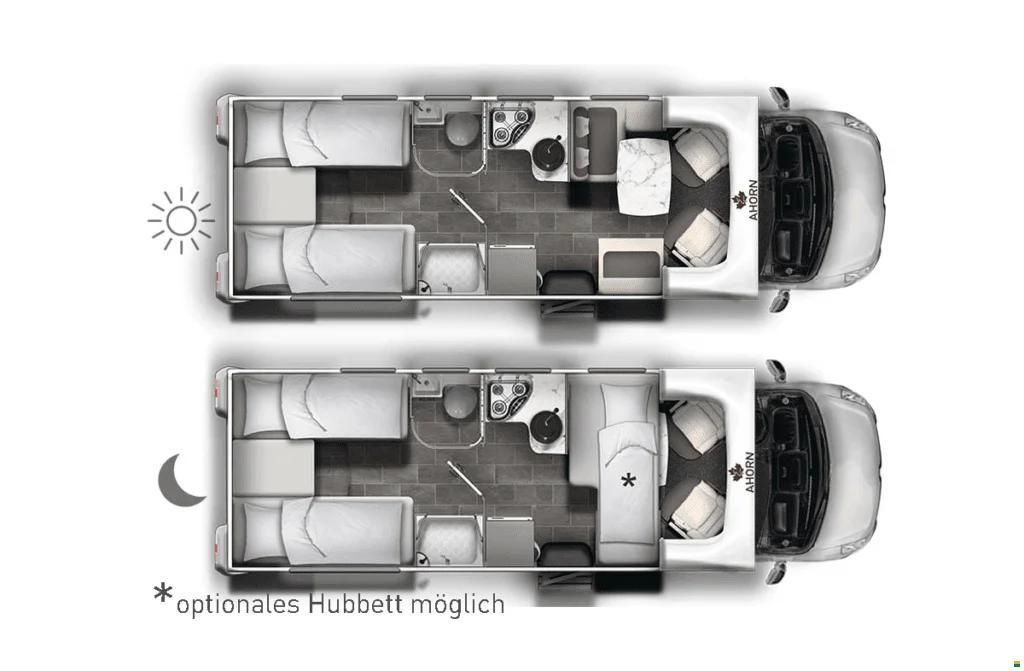 Ahorn Canada TE Plus mit Hubbett