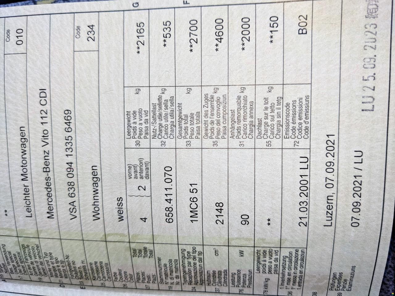 Mercedes Benz Vito Marco Polo