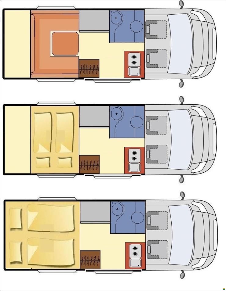 Bunkervan Transit 4x4 Forested