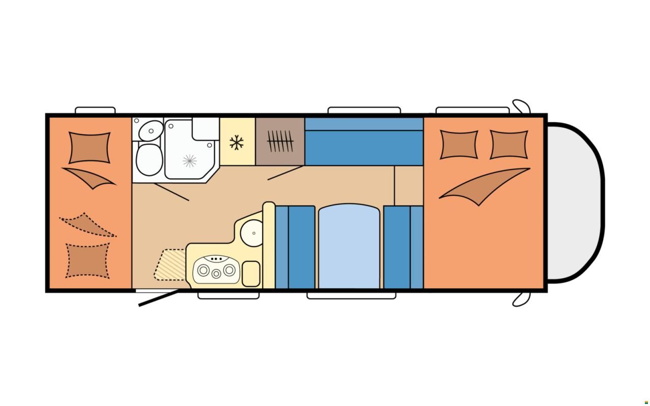 Hobby Optima A65 KM Ontour Alkoven