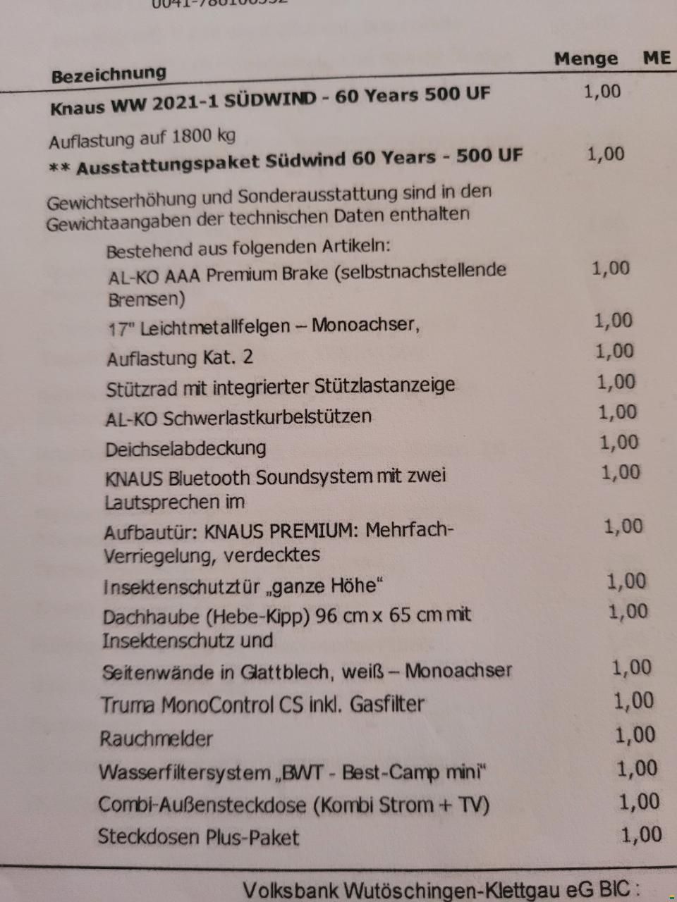 Knaus Südwind-60Years / 500UF