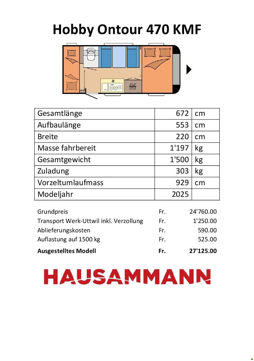Hobby 470 KMF Ontour