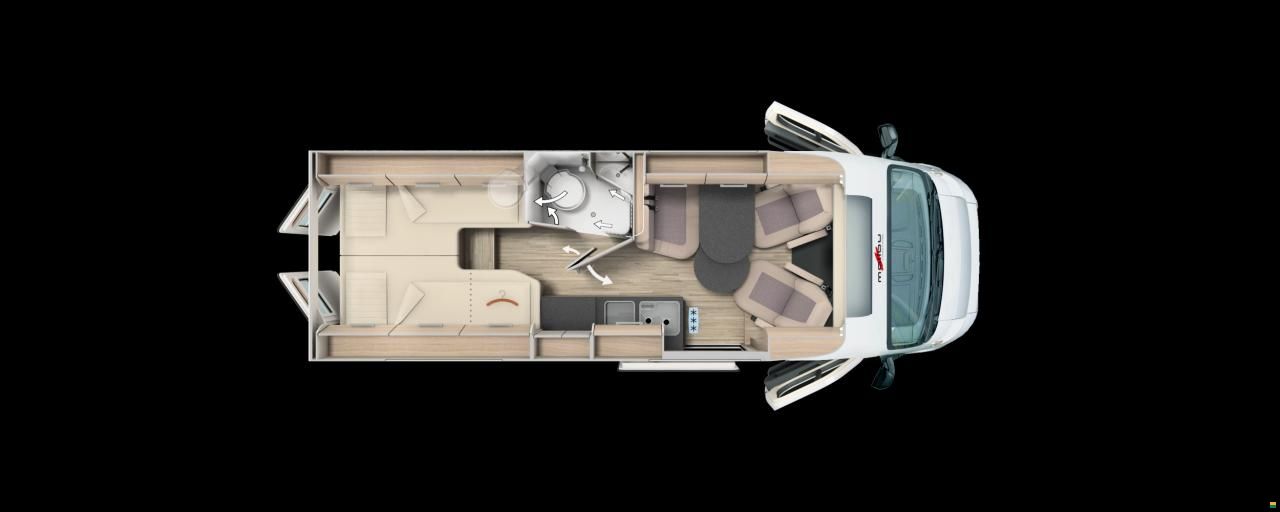 Malibu Van first class - two rooms 640 LE RB GT