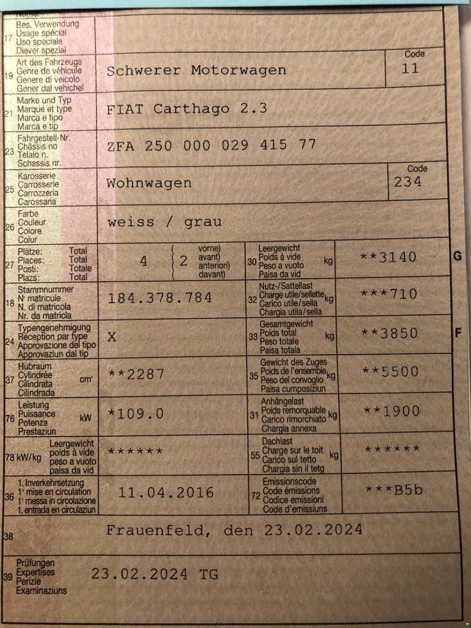 Carthago C Tourer I142