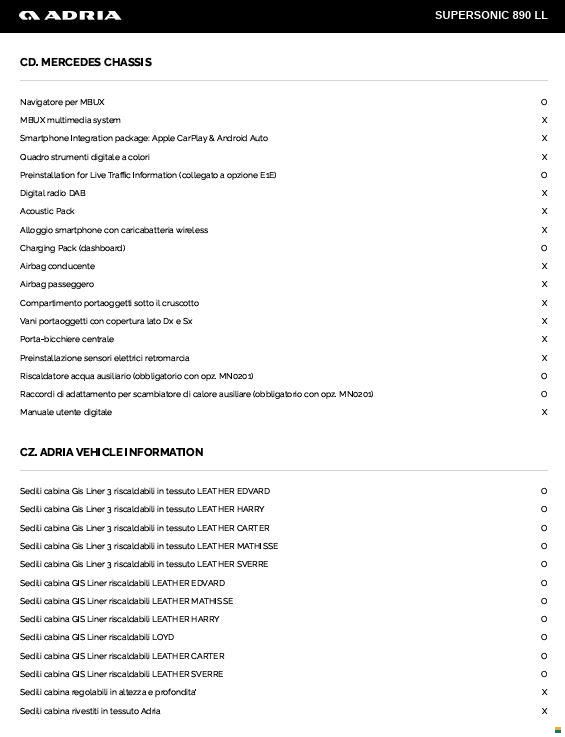 Adria SUPERSONIC 890 LL