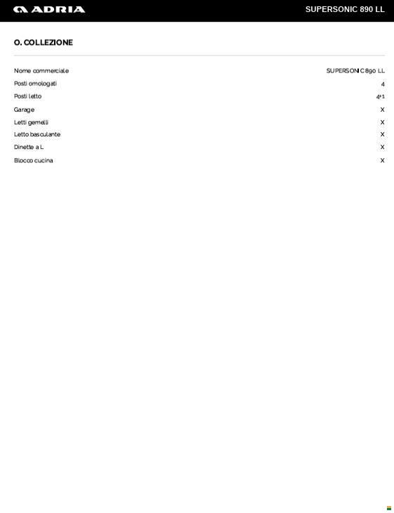 Adria SUPERSONIC 890 LL