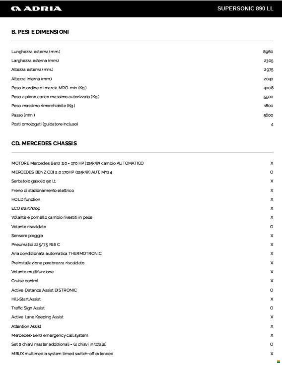 Adria SUPERSONIC 890 LL