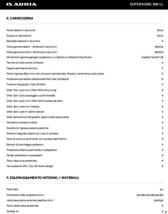 Adria SUPERSONIC 890 LL