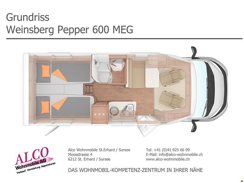 Weinsberg CaraCompact 600 MEG Pepper