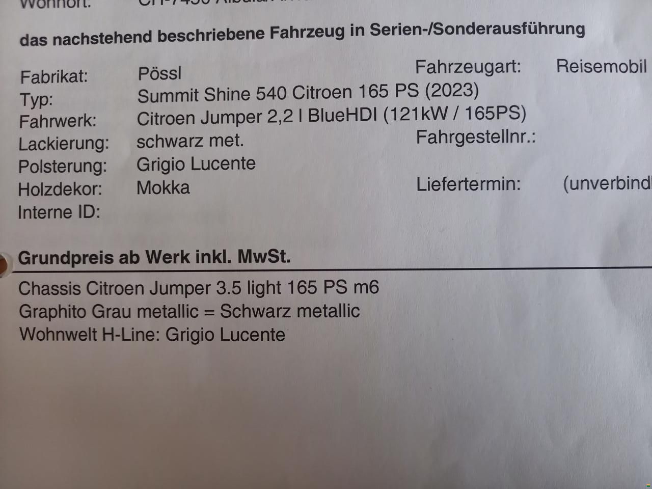 P&ouml;ssl Summit Shine 540