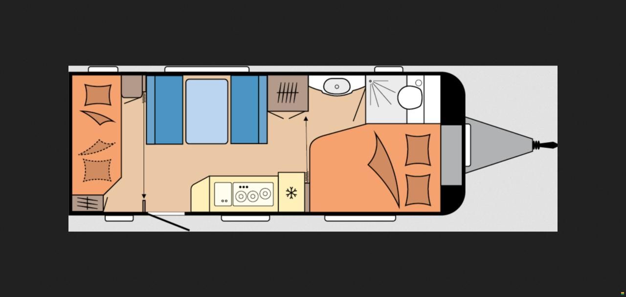 Hobby 24EG/540 KMFe De Luxe -Etagenbett