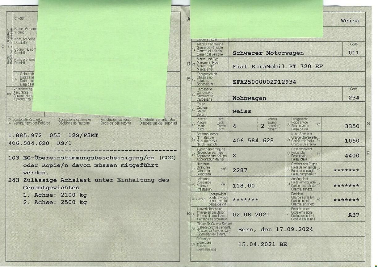 Eura Mobil Fiat EuraMobil PT 720 EF